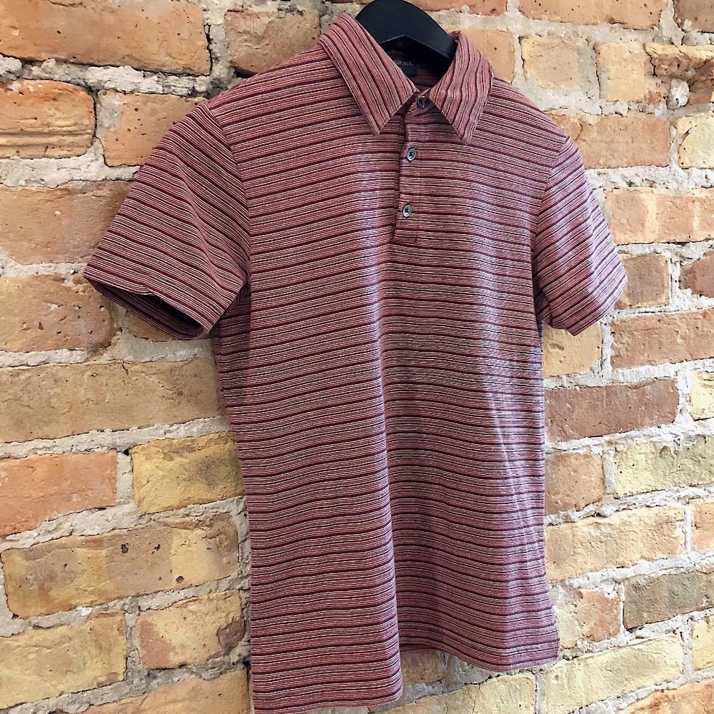 Men's Banana Republic Multi-Stripe Stretch Fit Polo Shirt Size Small - Picture 4 of 9